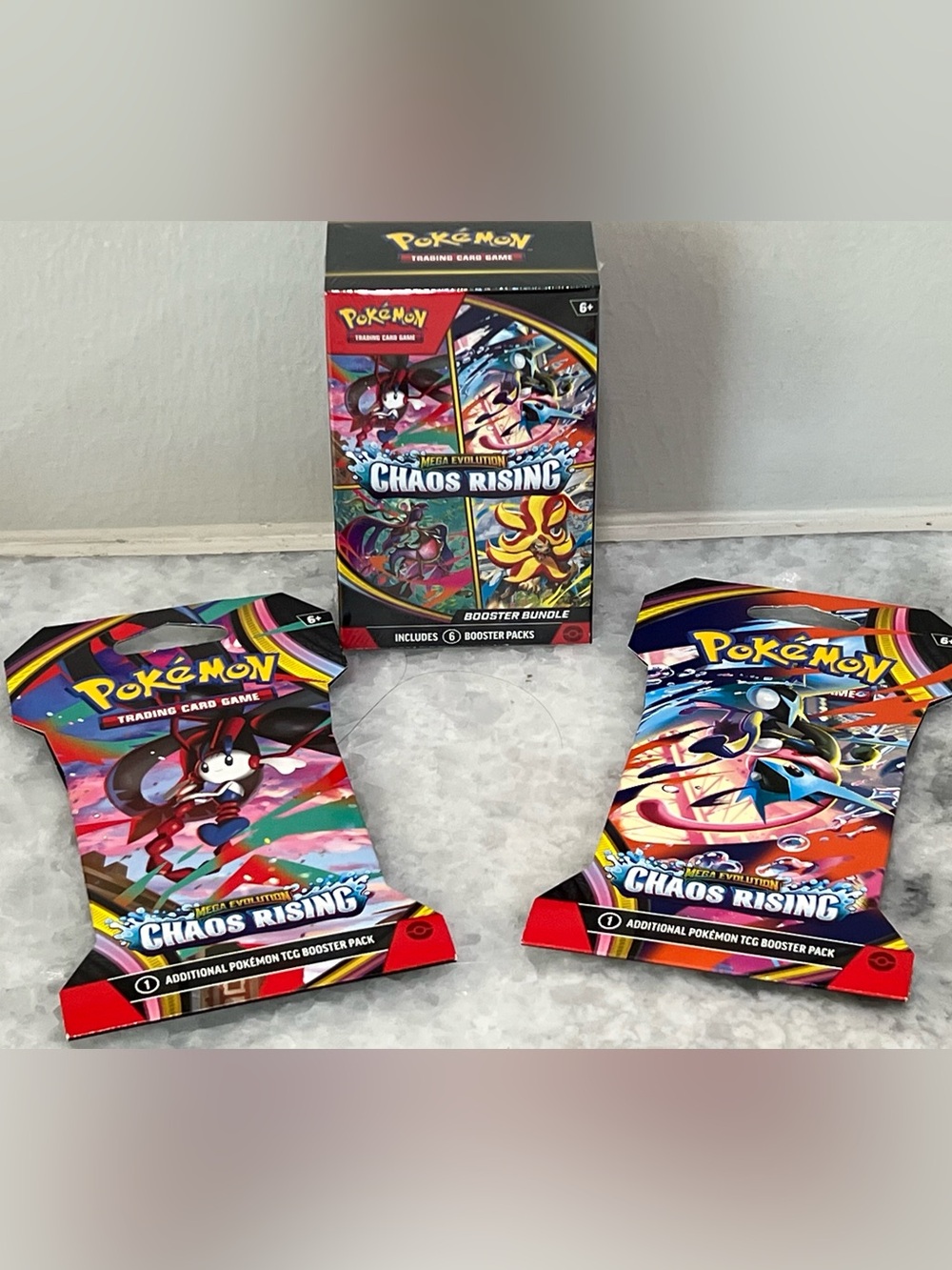 Pokémon TCG Chaos Rising Booster Bundle & Booster Packs Set of 3 SEALED